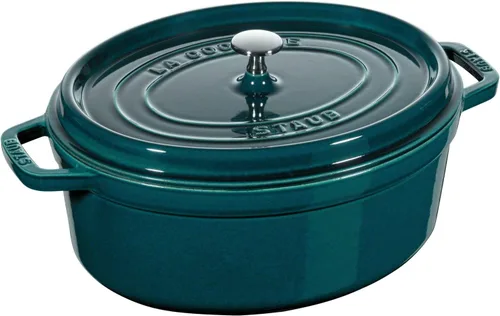 Miniatura 25 de STAUB Cocotte oval 33cm al basilico Albahaca