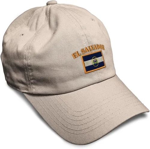 Miniatura 50 de Speedy Pros Sombrero de béisbol suave bordado papá sombrero El Salvador bandera bordado hombres y señoras gorra de béisbol algodón