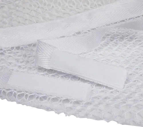 Miniatura 3 de Household Essentials bolsa para lavar y secar tenis de poliéster, color blanco, Malla, Rosado/Blanco apagado, 1