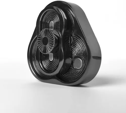 YANZHE Juguete deslizante magnético triangular, juguetes de metal EDC para adultos, alivio del estrés y la ansiedad, oficina (negro)