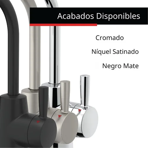 Miniatura 5 de InSinkErator HOT250 - Sistema dispensador instantáneo de agua caliente, grifo de una sola manija en níquel satinado con tanque de acero inoxidable