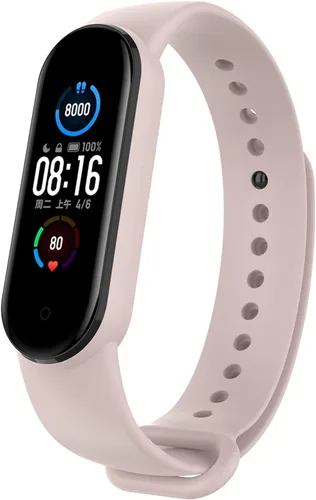 Miniatura 18 de hengkang Compatible con Amazfit Band 5/Xiaomi Mi Band 6/Mi Band 5, correas de repuesto ajustables de silicona deportiva para Amazfit Band 5, Mi Band