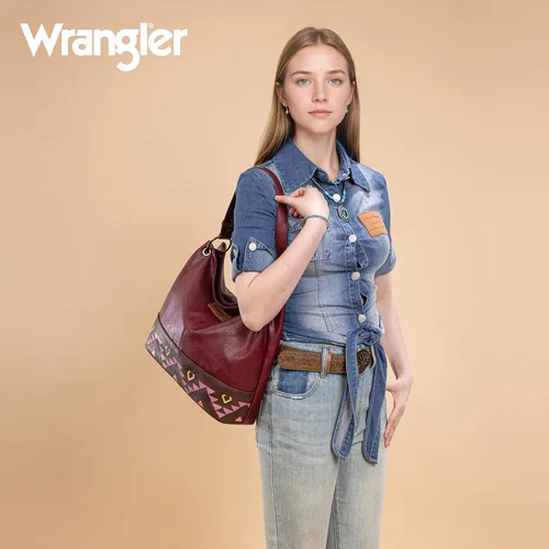 Miniatura 133 de Wrangler Hobo - Bolsas para mujer de cuero vegano con asa superior, bolsos de hombro y bolsos
