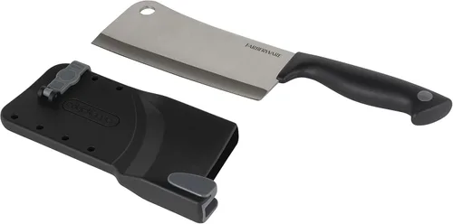 Miniatura 2 de Farberware Edgekeeper – Cuchillo de carnicero de 15 cm con cubierta autoafilable, cuchillo de cocina de acero inoxidable de alto carbono con mango