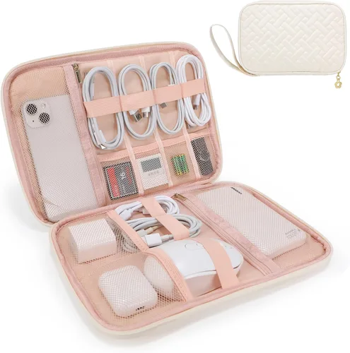 Miniatura 9 de Organizador de cables de viaje, Beige