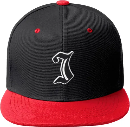 Miniatura 824 de Daxton Gorra clásica con visera de billete plano con letras del alfabeto inglés antiguo de la A a la Z