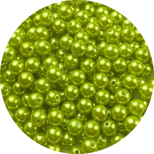 Miniatura 16 de 400 piezas de cuentas de perlas de 8 mm Cuentas de perlas negras redondas con agujeros para manualidades de costura, decoración, pulseras, collares