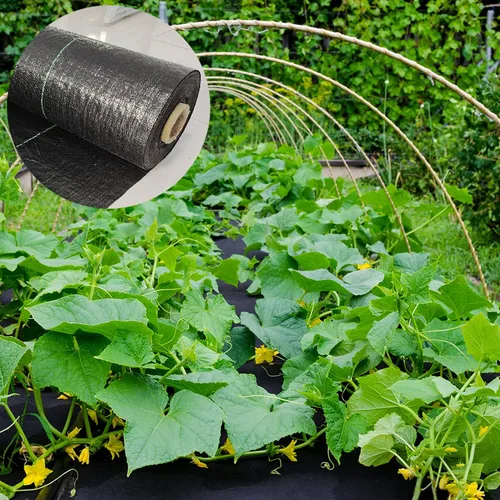 Miniatura 3 de UWIOFF Tela de barrera de malezas de jardín de 4 x 100 pies, cubierta de suelo de primera calidad, alfombrilla de jardinería, control superior
