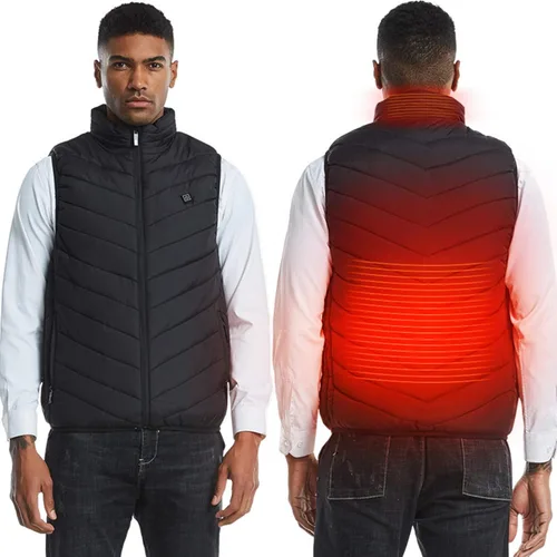 Chaleco térmico para mujeres y hombres, chaqueta ligera con calefacción eléctrica para exteriores (pilas no incluidas)