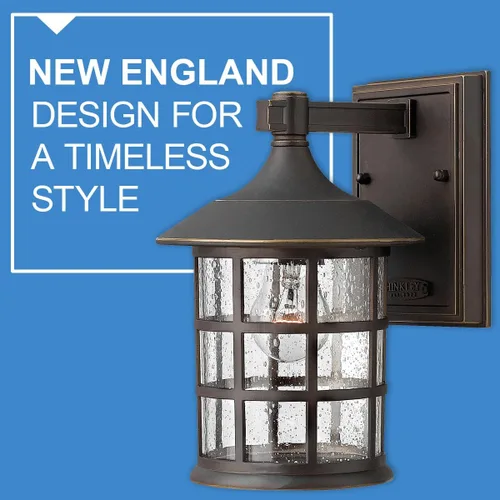 Miniatura 8 de Hinkley Freeport - Linterna pequeña de 1800 oz para montaje en pared, diseño de Nueva Inglaterra, aluminio fundido, vidrio semillero transparente