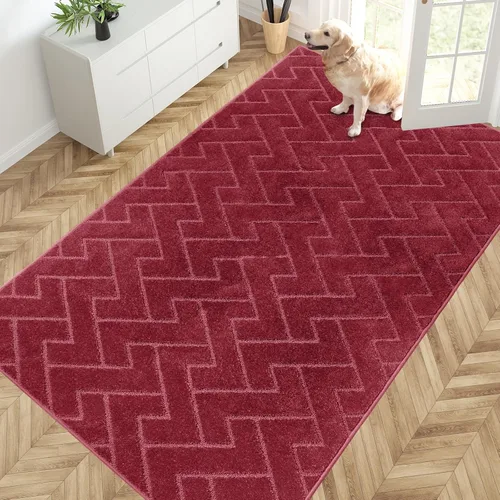 Miniatura 85 de PURRUGS Alfombra de fácil cuidado de 6 x 9 pies, antideslizante, lavable a máquina, tapete para puerta de perro, resistente a las manchas