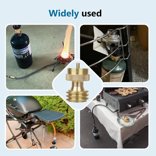 Miniatura 6 de Adaptador de tanque de propano de 1 libra, Adaptador de propano Convertidor de 20 libras a 1 libra, Conecte tanques de propano pequeños cuando se