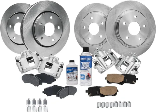 Miniatura 50 de Detroit Axle - Rotores de freno para Chrysler 200 2015 2016 2017, Rotores de freno de disco de reemplazo: 12.01" pulgadas delantero y 10.95