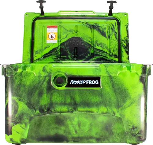 Miniatura 2 de Frosted Frog Baúl de hielo de 45 cuartos de galón de camuflaje resistente de alto rendimiento moldeado por roto aislado de grado comercial Original