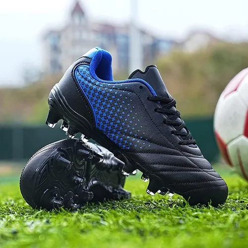 Miniatura 6 de LIZRHA Zapatos de fútbol para niños y niñas, tacos de fútbol para niños y niñas, zapatos de fútbol atléticos para exteriores, zapatos de fútbol
