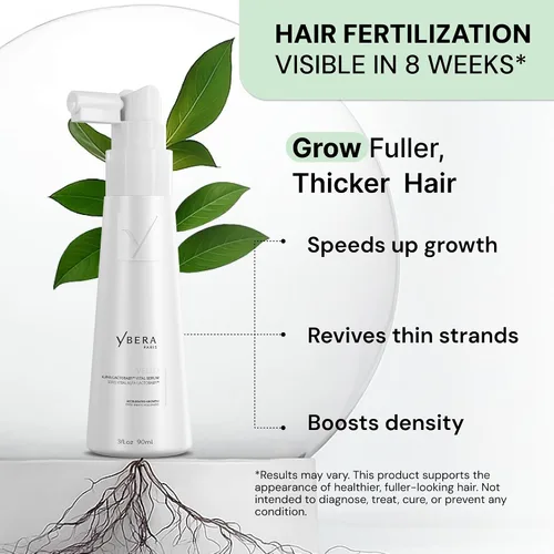Miniatura 2 de YBERA VELLO SERUM PARA DEFINIMIENTO DEL CABELLO con tecnología avanzada ALFA-LACTOBABY, suero para el cuero cabelludo para el crecimiento