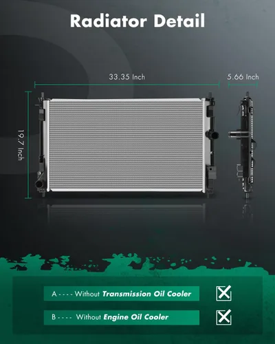 Miniatura 2 de SCITOO Conjunto de radiador de refrigerante del motor para Chevrolet 200 y para Dodge Avenger, Calibre y para Jeep Compass, Patriot Reemplazar 2951