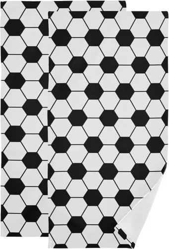 Miniatura 8 de Juego de 2 toallas de mano con notas musicales doradas para baño, piano blanco y negro, toallas de cocina decorativas absorbentes de microfibra