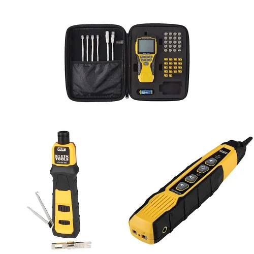 Miniatura 14 de Klein Tools Probador de cable VDV501-852 y herramienta de punchdown de impacto VDV427-300 y VDV226-110 Crimpadora de cables de datos modular