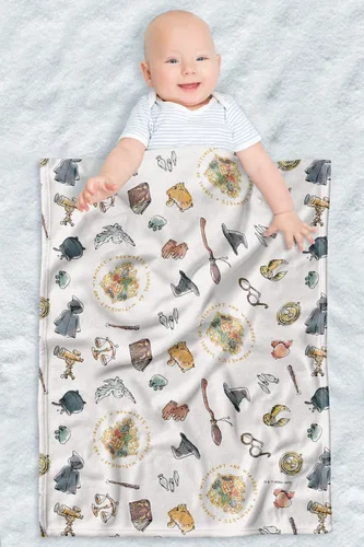 Harry Potter - Manta ligera para bebé, 30 x 40 pulgadas, iconos caprichosos unisex para bebés, niñas y niños