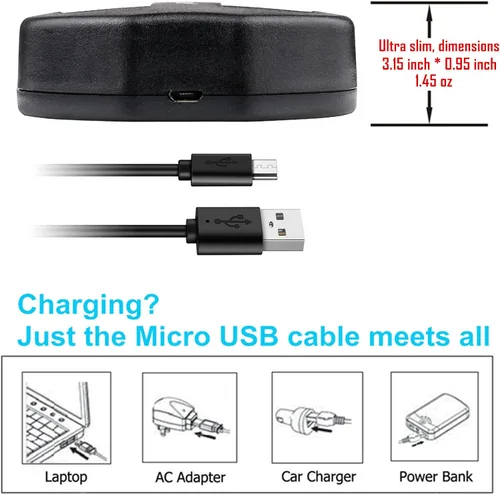 Miniatura 2 de Kastar Batería (X2) y cargador USB dual para Canon NB-6L y PowerShot SX710 HS SX530 HS SX520 HS SX510 HS SX500 IS SX700SX280 SX260 SX170 SD1300