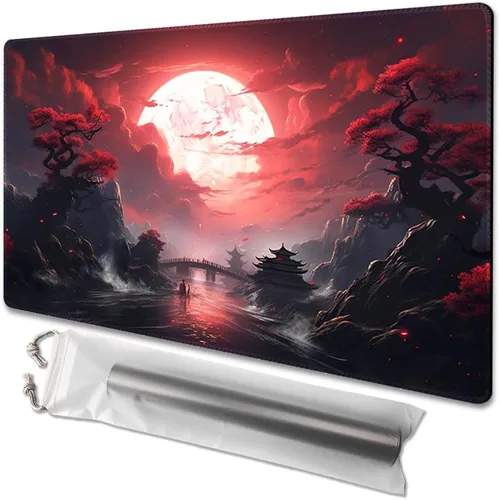 Miniatura 18 de MTG - Tapete de juego tamaño 24 x 14 pulgadas, bolsas de almacenamiento gratuitas, respaldo antideslizante, impresión, ideal para entusiastas