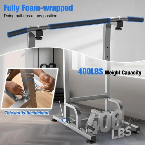 Miniatura 5 de RELIFE REBUILD YOUR LIFE Power Tower Estación de Barra de Dominadas Estación de Fondos para Gimnasio en Casa Entrenamiento de Fuerza Equipo