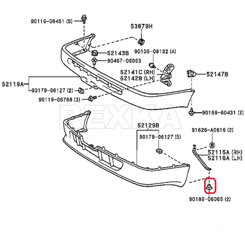 Miniatura 7 de Rexka 15 piezas 7/32 Fender Liner Protector de barro para casa de ruedas Protector contra salpicaduras Cubierta de parachoques Tornillo Ojal Tuerca