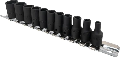 Miniatura 3 de Genius Tools Juego de llaves de impacto Dr. SAE de 11 piezas de 1/4" TF-211S