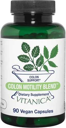 Vitanica, Colon Motility Blend, soporte de colon, vegano, 90 cápsulas