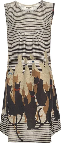 Miniatura 5 de LaVieLente - Vestido de mujer para mujer suave elástico de tela de jersey casual con bolsillos profundos vestido único con estampado de animales