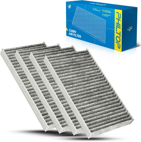 Miniatura 25 de PHILTOP Filtro de aire de cabina con carbón activado, compatible con CF10612 Smart Fortwo 2008, 2009, 2010, 2011, 2012, 2013, 2014, 2015-2018, Smart
