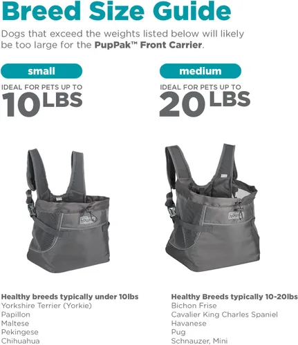 Miniatura 3 de Outward Hound PupPak - Transportador delantero para perro, pequeño, gris, mochila para mascotas de senderismo y campamento manos libres