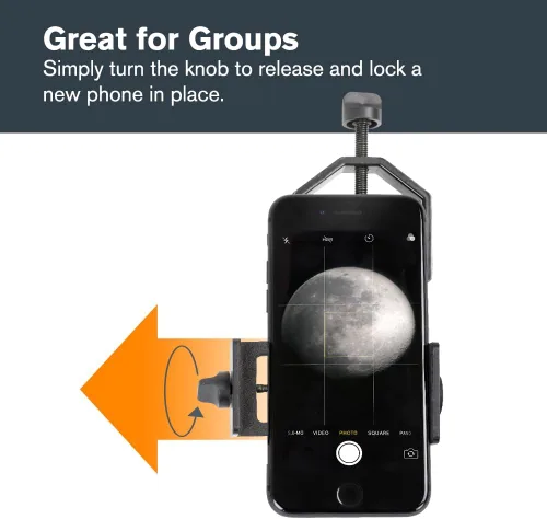 Miniatura 6 de Celestron - Adaptador para smartphone para telescopio, binoculares y miras de detección - Captura imágenes y video a través de tus ópticas - Cuerpo