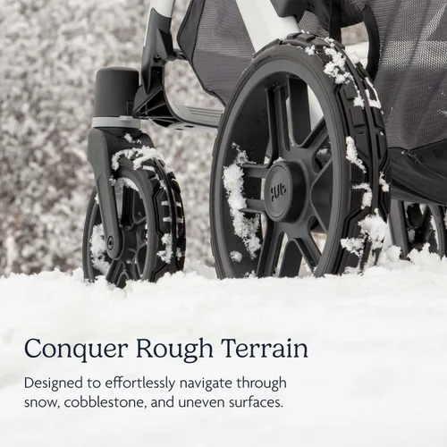 Miniatura 3 de UPPAbaby Ruedas todo terreno para cochecito Vista, Vista V2 y Vista V3, duraderas para nieve y adoquines, fijación rápida, incluye cuatro, ruedas