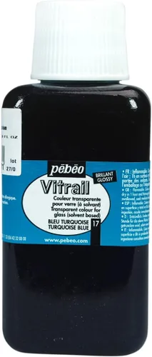 Miniatura 14 de Pebeo Vitrail, pintura efecto vitral, botella de 8.5 fl oz, color azul oscuro