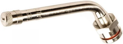 Miniatura 2 de OCTOPUS TR545D - Vástago de válvula de neumático de latón con abrazadera para camiones y autobuses, curva de 60°, se adapta a llantas de aluminio