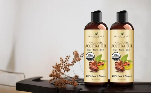 Miniatura 6 de Handcraft Blends Aceite de jojoba orgánico USDA prensado en frío 8 onzas líquidas 100% puro y natural para cabello, piel y cara Aceite