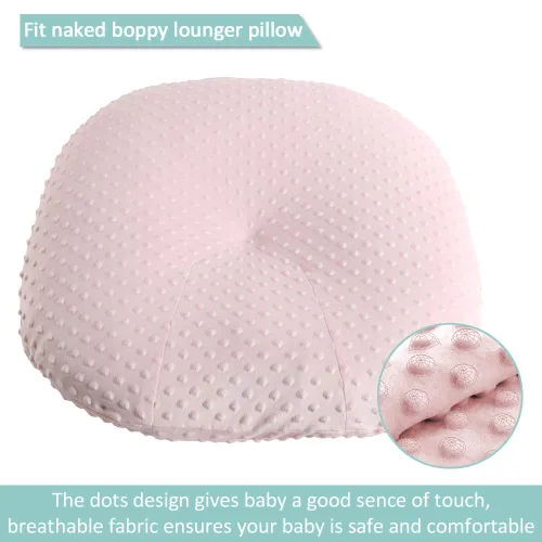 Miniatura 2 de OWLOWLA Funda para tumbona para recién nacido, funda extraíble Minky para tumbona recién nacida para bebé niño y niña (rosa rubor)