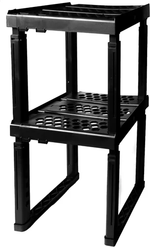 Miniatura 11 de Estante Organizador de Taquilla, Ancho y Altura Ajustable, Ideal para Taquillas de Escuela, Oficina y Gimnasio (Paquete de 2, Magenta)