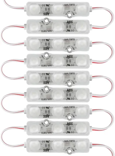 Miniatura 9 de Módulos blancos 100PCS de la muestra del LED 6500K, luces impermeables de la letra del canal 2835 SMD con el respaldo adhesivo para las señales