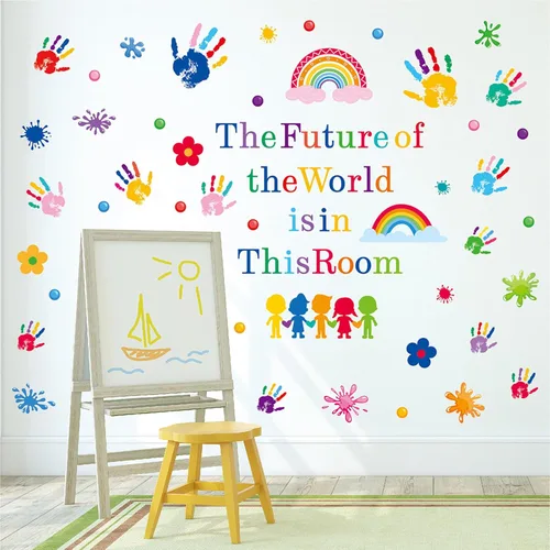 Miniatura 7 de Arawat Calcomanías de pared de árbol para dormitorio, zoológico, para sala de estar, decoración de pared de árbol de animales, decoración de pared