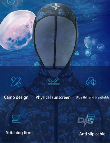 Miniatura 3 de Traje de baño de cuerpo completo para hombres y mujeres, traje de baño de manga larga con protección UV, surf, natación, buceo, esnórquel, trajes