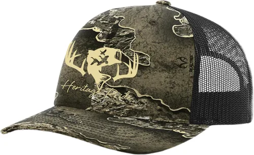 Miniatura 23 de Heritage Pride Sombrero de camionero de malla bordada para hombre de caza de pato de pesca de ciervos