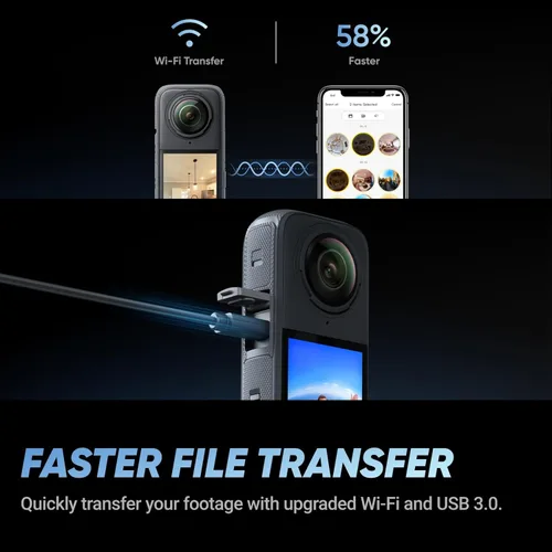 Miniatura 5 de Insta360 X4 Kit de Construcción - Cámara de construcción 360°, video HDR 360 de 8K30fps, foto de 72MP, lapsos de tiempo de 11K, compatible