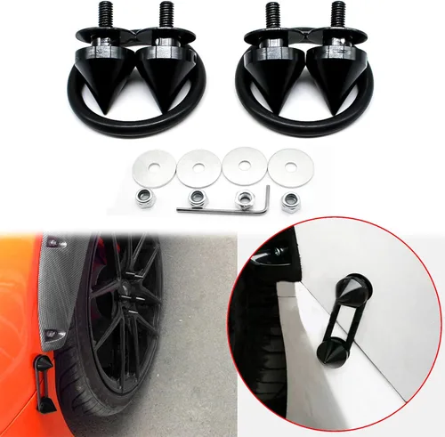 Miniatura 6 de x xotic tech Spike JDM Style - Parachoques para maletero de coche, tapas de escotilla de liberación rápida (negro)