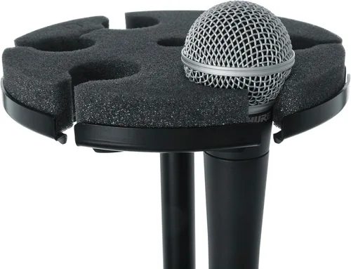 Miniatura 11 de Gator Frameworks Soporte múltiple para sujetar a (4) micrófonos con cable o inalámbrico (GFW-MIC-4TRAY)