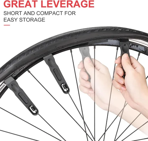 Miniatura 7 de Kit de herramientas de reparación de bicicletas-Kits de inflador de CO2 con cartuchos de CO2, multiherramientas 8 en 1, bolsa de sillín, parches