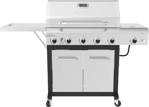 Miniatura 8 de Nexgrill Parrilla de Gas Propano Deluxe de 5 Quemadores con Mesa Lateral y Quemador Lateral de Sellado de Cerámica, 771 pulgadas cuadradas, 75000