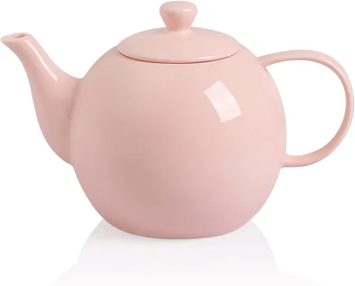 Miniatura 20 de Sweejar Tetera de porcelana con infusor de acero inoxidable extraíble, apto para microondas y lavavajillas, para té suelto, infusor de té para Jade